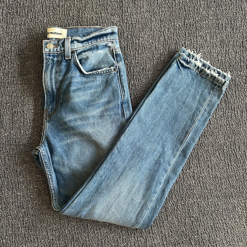 Reformation | Julia High Crop Jean, Wash: Bryce